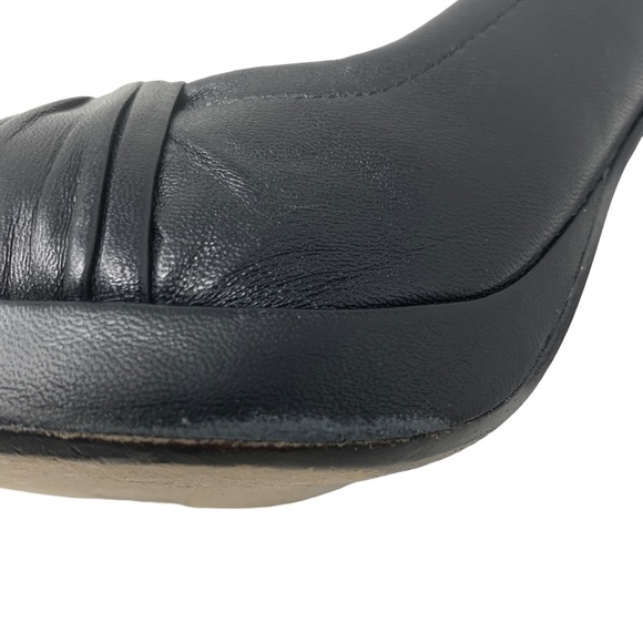 Cole Haan Black Leather Peep Toe High Heel Pumps Platform Size 10 - Picture 12 of 15
